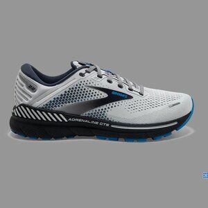 NEW Brooks Adrenaline GTS 22 Mens 11 Oyster/India Ink/Blue